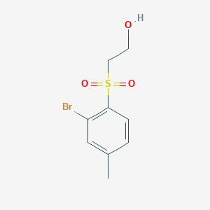 molecular formula C9H11BrO3S B1383242 2-(2-溴-4-甲基-苯磺酰基)-乙醇 CAS No. 90561-22-1