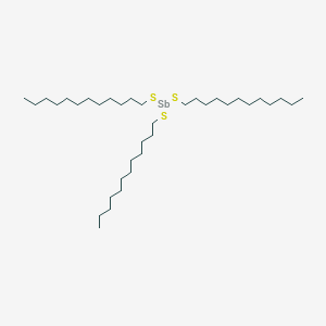 molecular formula C36H75S3Sb B13832447 tris-(Dodecylthio)antimony 