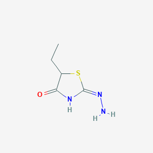 molecular formula C5H9N3OS B13832448 5-Ethyl-2,4-thiazolidinedione 2-hydrazone CAS No. 32003-22-8