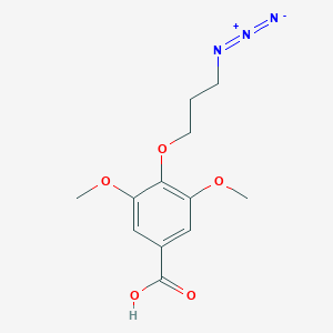 molecular formula C12H15N3O5 B1383245 4-(3-叠氮丙氧基)-3,5-二甲氧基苯甲酸 CAS No. 2096986-74-0