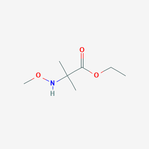 molecular formula C7H15NO3 B13832452 Ethyl 2-(methoxyamino)-2-methylpropanoate 