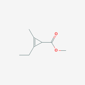 molecular formula C8H12O2 B13832459 2-Cyclopropene-1-carboxylicacid,2-ethyl-3-methyl-,methylester(9CI) 