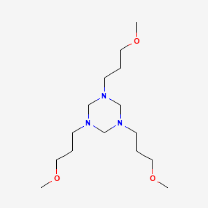 molecular formula C15H33N3O3 B13832484 Hexahydro-1,3,5-tris(3-methoxypropyl)-s-triazine CAS No. 3960-05-2