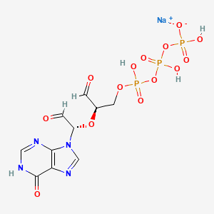 molecular formula C10H12N4NaO14P3 B13832486 Inosine 5'-triphosphate-2',3'-dialdehyde 