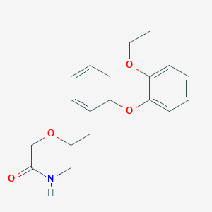 6-[[2-(2-Ethoxyphenoxy)phenyl]methyl]morpholin-3-one