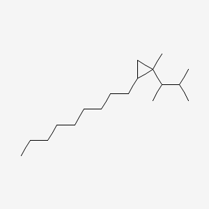 molecular formula C18H36 B13832497 1-(1,2-Dimethylpropyl)-1-methyl-2-nonylcyclopropane CAS No. 41977-42-8