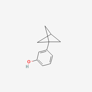 molecular formula C11H12O B1383250 3-(双环[1.1.1]戊烷-1-基)苯酚 CAS No. 1823934-89-9