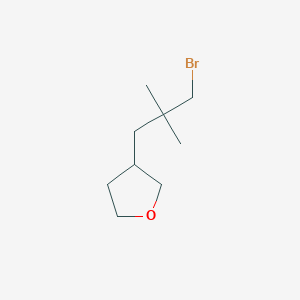 molecular formula C9H17BrO B1383251 3-(3-溴-2,2-二甲基丙基)氧杂环丁烷 CAS No. 1934570-63-4