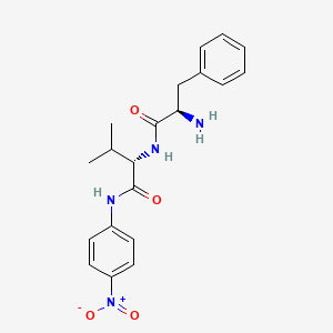 (2S)-2-[[(2R)-2-amino-3-phenylpropanoyl]amino]-3-methyl-N-(4-nitrophenyl)butanamide