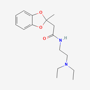 N-(2-Diethylaminoethyl)-2-methyl-1,3-benzodioxole-2-acetamide