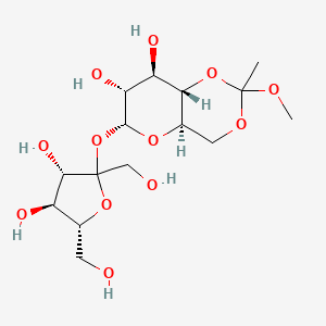 (4aR,6R,7R,8R,8aS)-6-[(3S,4S,5R)-3,4-dihydroxy-2,5-bis(hydroxymethyl)oxolan-2-yl]oxy-2-methoxy-2-methyl-4,4a,6,7,8,8a-hexahydropyrano[3,2-d][1,3]dioxine-7,8-diol