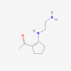 Ethanol, 1-[2-[(2-aminoethyl)imino]cyclopentylidene]-(9CI)