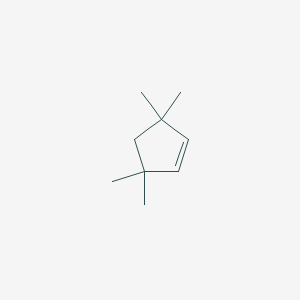 molecular formula C9H16 B13832550 3,3,5,5-Tetramethylcyclopentene CAS No. 38667-10-6