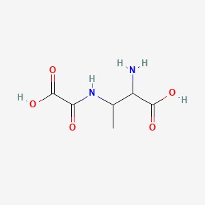 molecular formula C6H10N2O5 B13832554 2-Amino-3-(carboxyformamido)butanoic acid 