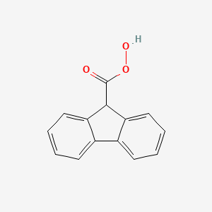 molecular formula C14H10O3 B13832558 9H-fluorene-9-carboperoxoic acid 