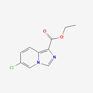 molecular formula C10H9ClN2O2 B1383257 6-氯咪唑并[1,5-a]吡啶-1-羧酸乙酯 CAS No. 1263058-83-8
