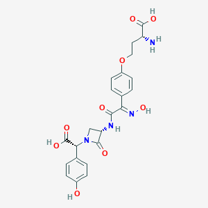 molecular formula C₂₃H₂₄N₄O₉ B138326 Nocardicin B CAS No. 60134-71-6