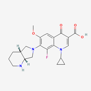 7-[(4aR,7aR)-1,2,3,4,4a,5,7,7a-octahydropyrrolo[3,4-b]pyridin-6-yl]-1-cyclopropyl-8-fluoro-6-methoxy-4-oxoquinoline-3-carboxylic acid