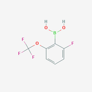 B1383263 [2-Fluoro-6-(trifluoromethoxy)phenyl]boronic acid CAS No. 1261214-72-5