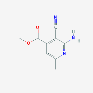 molecular formula C9H9N3O2 B13832640 Methyl 2-amino-3-cyano-6-methylpyridine-4-carboxylate 