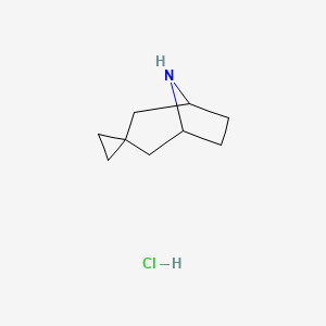 molecular formula C9H16ClN B1383265 8-氮杂螺[双环[3.2.1]辛烷-3,1'-环丙烷]盐酸盐 CAS No. 2031260-37-2