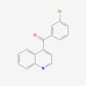 molecular formula C16H10BrNO B1383268 4-(3-溴苯甲酰)喹啉 CAS No. 1706429-73-3