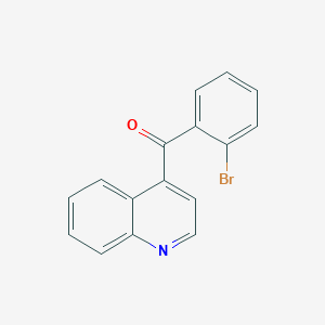 B1383269 4-(2-Bromobenzoyl)quinoline CAS No. 1706458-26-5
