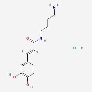 molecular formula C13H19ClN2O3 B13832690 Caffeoylputrescine hcl 