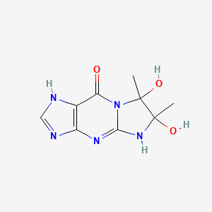 6,7-Dihydroxy-6,7-dimethyl-1,5-dihydroimidazo[1,2-a]purin-9-one