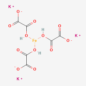 molecular formula C6H3FeK3O12 B13832737 Tripotassium;2-hydroxy-2-oxoacetate;iron 