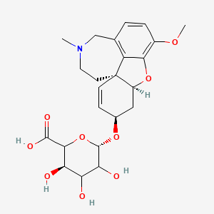 (3R,6S)-3,4,5-trihydroxy-6-[[(1S,12S,14R)-9-methoxy-4-methyl-11-oxa-4-azatetracyclo[8.6.1.01,12.06,17]heptadeca-6(17),7,9,15-tetraen-14-yl]oxy]oxane-2-carboxylic acid