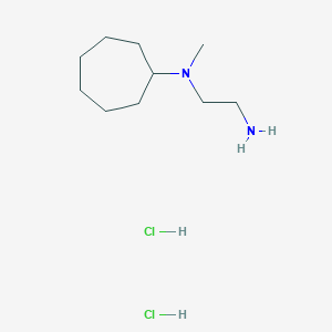 molecular formula C10H24Cl2N2 B1383275 N-(2-aminoethyl)-N-methylcycloheptanamine dihydrochloride CAS No. 1803596-78-2