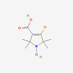 molecular formula C9H14BrNO3 B13832778 4-Bromo-1-hydroxy-2,2,5,5-tetramethylpyrrole-3-carboxylic acid CAS No. 1020720-12-0