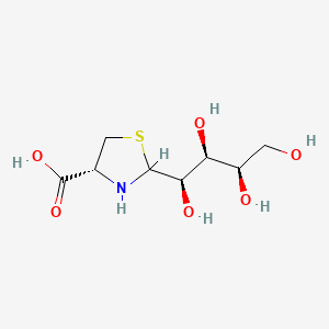 molecular formula C8H15NO6S B13832786 2-(D-Xylo-tetrahydroxybutyl)-4-(R)-1,3-thiazolidine-4-carboxylic acid 