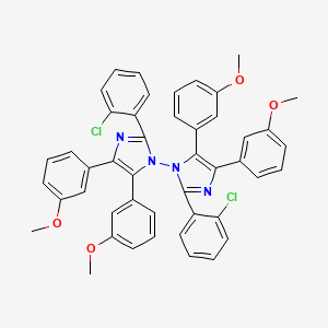 1,1'-Bi-1H-imidazole, 2,2'-bis(2-chlorophenyl)-4,4',5,5'-tetrakis(3-methoxyphenyl)-