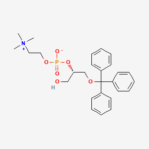 (S)-1-Hydroxy-3-(trityloxy)propan-2-yl (2-(trimethylammonio)ethyl) phosphate