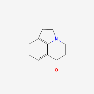 molecular formula C11H11NO B13832908 1,2,5,6-Tetrahydropyrrol[3,2,1-ij]quinoline-4-on 