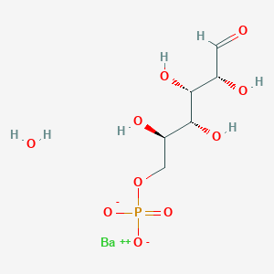 barium(2+);[(2R,3R,4S,5R)-2,3,4,5-tetrahydroxy-6-oxohexyl] phosphate;hydrate