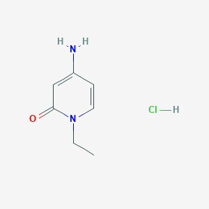 molecular formula C7H11ClN2O B1383294 盐酸4-氨基-1-乙基吡啶-2(1H)-酮 CAS No. 1523618-09-8
