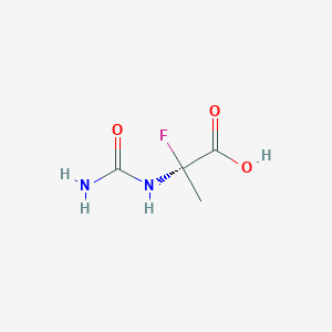 molecular formula C4H7FN2O3 B13832943 (2R)-2-(carbamoylamino)-2-fluoropropanoic acid 