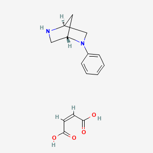 molecular formula C15H18N2O4 B13832951 2,5-Diazabicyclo[2.2.1]heptane,2-phenyl- 