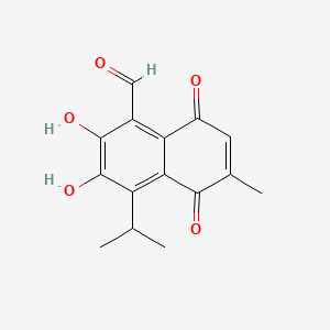 molecular formula C15H14O5 B13832962 Hemigossypolone CAS No. 35688-47-2