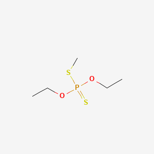 molecular formula C5H13O2PS2 B13833051 O,O-Diethyl S-methyl dithiophosphate CAS No. 3288-58-2