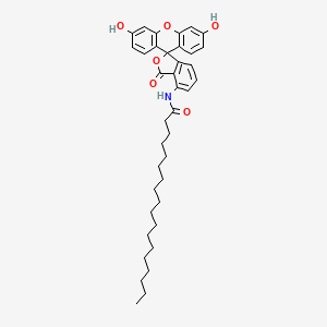 N-(3',6'-dihydroxy-3-oxo-3H-spiro[isobenzofuran-1,9'-xanthene]-4-yl)stearamide