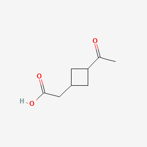 Cyclobutaneacetic acid, 3-acetyl-