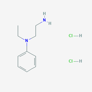 molecular formula C10H18Cl2N2 B1383309 N-(2-aminoethyl)-N-ethylaniline dihydrochloride CAS No. 1089309-54-5