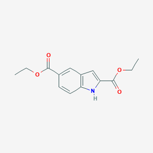 molecular formula C14H15NO4 B138331 diethyl 1H-indole-2,5-dicarboxylate CAS No. 127221-02-7