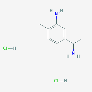 5-(1-Aminoethyl)-2-methylaniline dihydrochloride