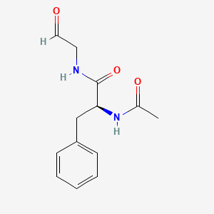 molecular formula C13H16N2O3 B13833139 N-Acetylphenylalanylglycinal CAS No. 41036-40-2