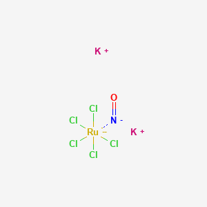 molecular formula Cl5K2NORu- B13833165 dipotassium;nitroxyl anion;pentachlororuthenium(2-) 